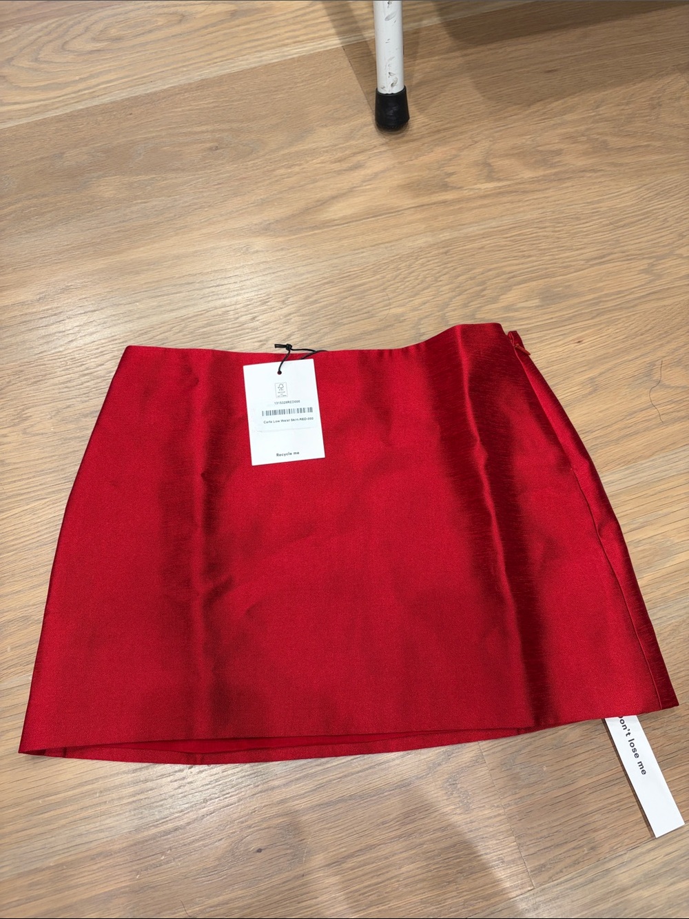 Reformation carla low waist red Mini Skirt